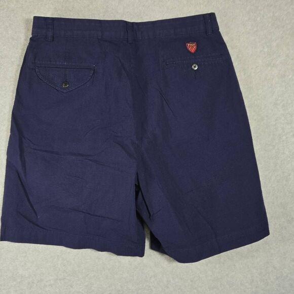 Vintage Polo Ralph Lauren Shorts Golf Pleated Seersucker 33 medium - Picture 8 of 12